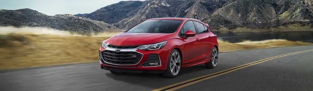 Chevy Cruze Red Hot Driving on Highway